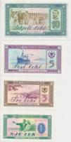 Albánia 1976. 1L + 3L + 5L + 10L T:I,I-
Albania 1976. 1 Lek + 3 Leke + 5 Leke + 10 Leke C:UNC,AU
