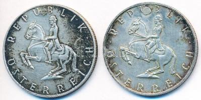 Ausztria 1963-1966. 5Sch Ag (2x) T:2- forrasztásnyom
Austria 1963-1966. 5 Schilling Ag (2x) C:VF sol...