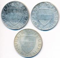 Ausztria 1957-1973. 10Sch Ag (3x) T:2- forrasztásnyom
Austria 1957-1973. 10 Schilling Ag (3x) C:VF s...