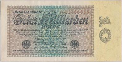 Németország / Weimari Köztársaság 1923. 10.000.000.000M T:III Germany / Weimar Republic 1923. 10.000.000.000 Mark C:F