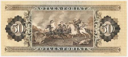 1951. 50Ft papírráncos, enyhén ferde előlapi nyomattal T:I