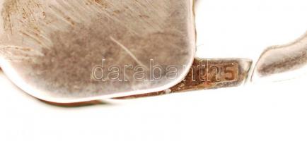 Korall gyöngysor ezüst (Ag) kapoccsal, h: 42 cm