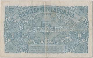 Románia/Német megszállás 1917. 5L T:III
Romania/German occupation 1917. 5 Lei C:F
Krause M5
