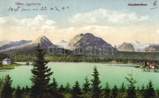 Tátra, Csorba-tó, kiadja Cattarino S. utóda Földes Samu / lake