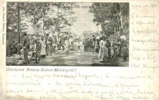 Budapest XVI. Rákosszentmihály, Piac, kiadja Kieszer Nándor (EK)