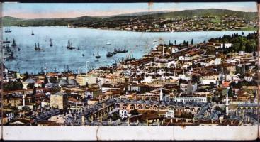 Constantinople, Istanbul; Golden Horn, six-tile panoramacard (b)