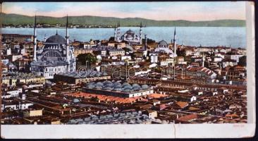 Constantinople, Istanbul; Golden Horn, six-tile panoramacard (b)
