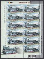 Locomotives mini sheet set Mozdony kisív sor