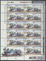 Locomotives mini sheet set Mozdony kisív sor