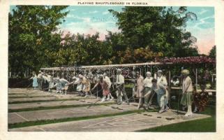 Florida City, playing shuffleboard (EK)