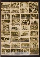 366 darabos gyufacímke-gyűjtemény: az olimpiák története, sportklubok, zászlók, 6 berakóba rendezve