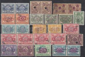 USA 27 db okmánybélyeg stecklapon