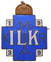 1939. "M. KIR. A. ILK" zománcozott Br jelvény, hátlapon számozás (42x32mm) T:1-