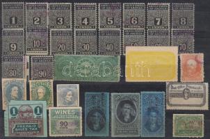 USA 31 db okmánybélyeg stecklapon