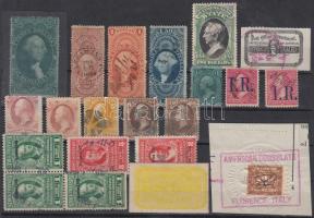 USA 21 db okmánybélyeg stecklapon