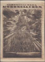 Gara Arnold (1882-1929): Turcsányi Elek: A koronelli dóm. Rézkarc, papír, jelzett a dúcon, körbevágva, 21x15 cm