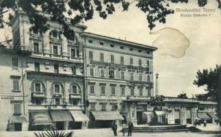 Montecatini Terme, Piazza Umberto I, Locanda maggiore Scannavini / square, hotel (small tear)