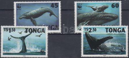 1996 WWF Hosszúszárnyú bálna sor Mi 1400-1403