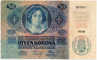 1914. 50K felülbélyegzés nélkül T:III,III-