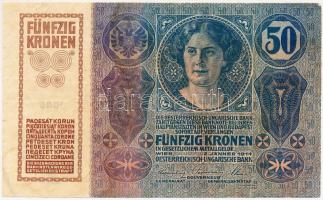 1914. 50K felülbélyegzés nélkül T:III,III-
