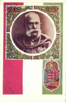 Franz Joseph, Hungarian flag and coat of arms (EB)