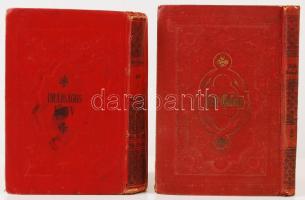 2 db imádságos könyv-Mákzór imádságos könyv az év minden ünnepnapjára. Magyarra fordította Schön József. IV. kötet: jóm-kippur ünnnepre. Bécs, 1902, Schlesinger. Kiadói egészvászon, kopottas állapotban; Machsor. Deutscher Übersetzung von S.G. Stern. Für den zweiten Tag des Neujahrfestes. Bp., 1901, Ignaz Schwarz. Kiadói egészvászon kötés, kopottas állapotban.