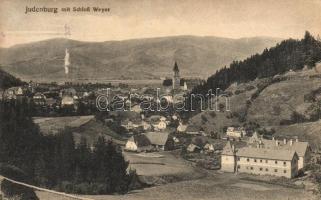 Judenburg, Schloss Weyer, Verlag Franz Janisch / castle, city tower (Rb)