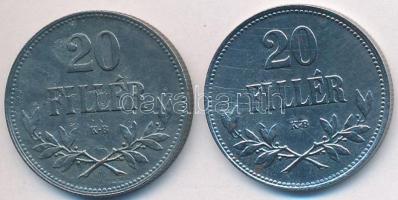 1920-1921. 20f Fe (2x) T:2,2-