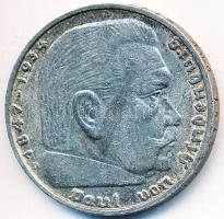 Német 3. Birodalom 1938D 5M Ag "Hindenburg" T:2,2-
German Third Reich 1938D 5 Marks Ag &qu...