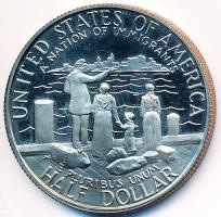 Amerikai Egyesült Államok 1986S 1/2$ "Szabadság-szobor centenárium" eredeti dísztokban T:PP USA 1986S 1/2 Dollar "Statue of Liberty Centennial" in original case C:PP