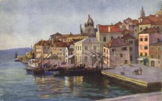 Sibenik, Sebenico B.K.W.I 264-35 artist signed