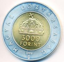 1999. 3000Ft Ag "Az államalapítás 1000. évfordulója" T:BU Adamo EM160