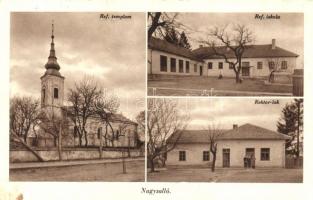 Nagysalló, Református templom és iskola, Rektor lak / Calvinist church and school, recoty