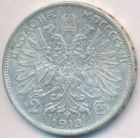 Ausztria 1913. 2K Ag "Ferenc József" T:2,2- Austria 1913. 2 Corona Ag "Franz Joseph" C:XF,VF