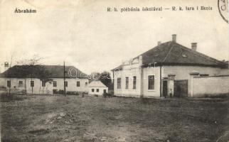 Ábrahám, Római katolikus plébánia, iskola / Roman Catholic church, school (fa)