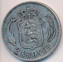 Dánia 1915. 2K Ag "X. Krisztián" T:3 Denmark 1915. 2 Kroner Ag "Christian X" C:F