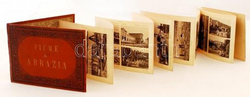cca 1890 Fiume-Abbázia nevezetességeit bemutató litho leporello, sok képpel /
cca 1890 Fiume-Abbazia...