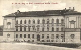 Késmárk, Magyar királyi állami polgári és felső kereskedelmi iskola / school (fa)