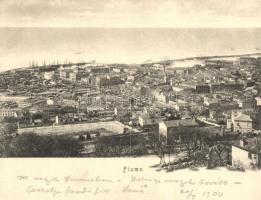 Fiume, panoramacard, Divald