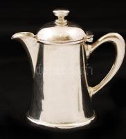 Ezüstözött alpakka tej kiöntő, jelzett, d: 6,5 cm, m: 10 cm