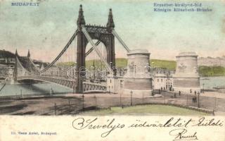 Budapest, Erzsébet királyné híd, Ganz Antal kiadása 111. (fl)