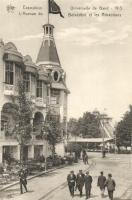 1913 Ghent, Gand; Exposition Universelle, Avenaue du Belvedere, Attractions / exhibiton, street