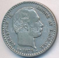 Dánia 1875. 10ö Ag T:2-
Denmark 1875. 10 Öre Ag C:VF