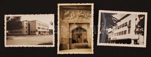 cca 1940 Székesfehérvári fotók, 11 db fotó, 6x9 cm