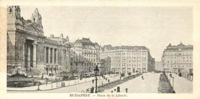 Budapest V. Szabadság tér, minicard (14 cm x 7 cm) (fl)
