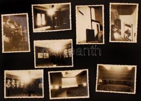 1936 Székesfehérvár, Mozibelső, 8 db fotó, 6x9 cm