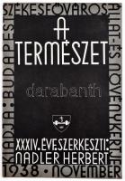1938 Vegyes nyomtatványok: Székesfőváros állat-és Növénykertje 1938 novemberi száma, XXXIV. évf. Nad...