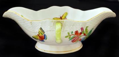 Herendi Viktória mintás étkészlet, kézzel festett, hibátlan, összesen: 26 db / Herendi Victoria dinn...