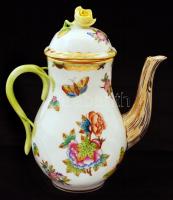 Herendi Viktória mintás mokkás készlet, kézzel festett, hibátlan/ Herendi Victoria coffe set