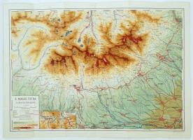 Magastátra Turistatérképe 1:50.000 Kiadja A M. Kir. Fölmivelésügyi Minister, Budapest. 34x63cm
